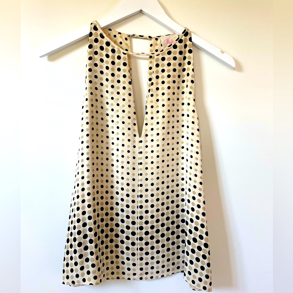 Parker Polkadot Sleeveless Blouse